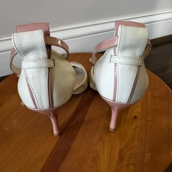 Violet & Red “Chloe” Pink & Ivory Spectator Heels  Women’s 8M  3.5” Heel - Picture 4 of 9